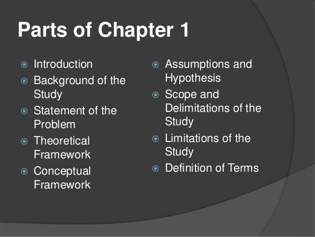 introduction of definition of terms in a research paper