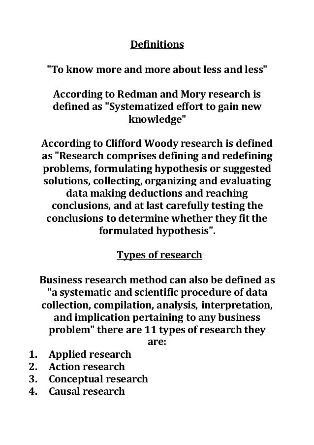 Research Meaning, Definition and 11 types