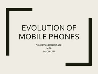 Evolution of Mobile Phones | PPTX