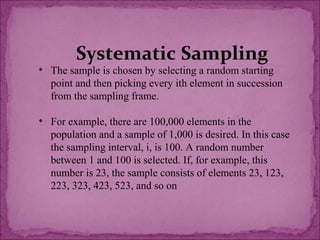 Sampling Design Example For Fs SAMPLING DESIGNS | PPT
