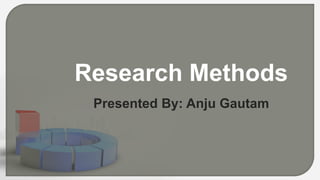 Research Methods
Presented By: Anju Gautam
 