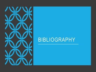 BIBLIOGRAPHY
 
