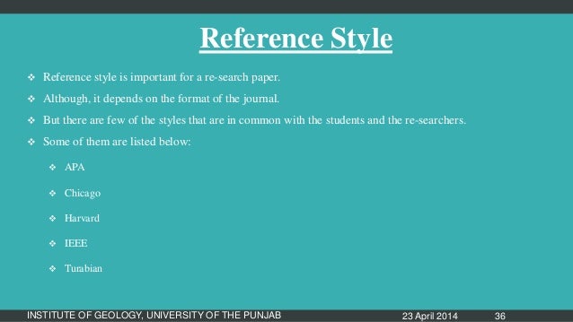 research paper styles