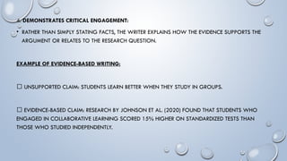 Unsupported Claim Example Research proposal in qualitative research | PPTX