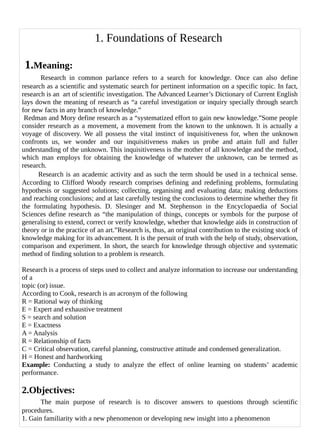 Research methodology for p.hd scholars to exam | PDF