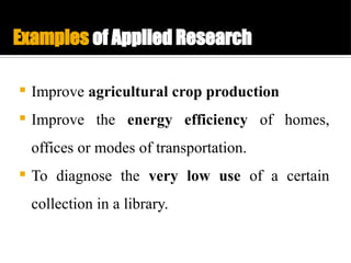 Comprehensive Overview of Research Types, Approaches, and Applications ...