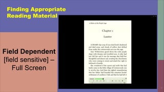 31
Finding Appropriate
Reading Material
Field Dependent
[field sensitive] –
Full Screen
 
