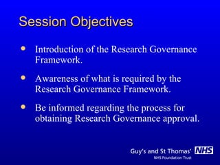 Research Governance Lecture Ppt