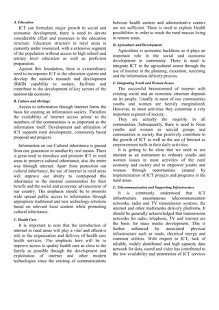 ICT for sustainable development in rural areas | PDF
