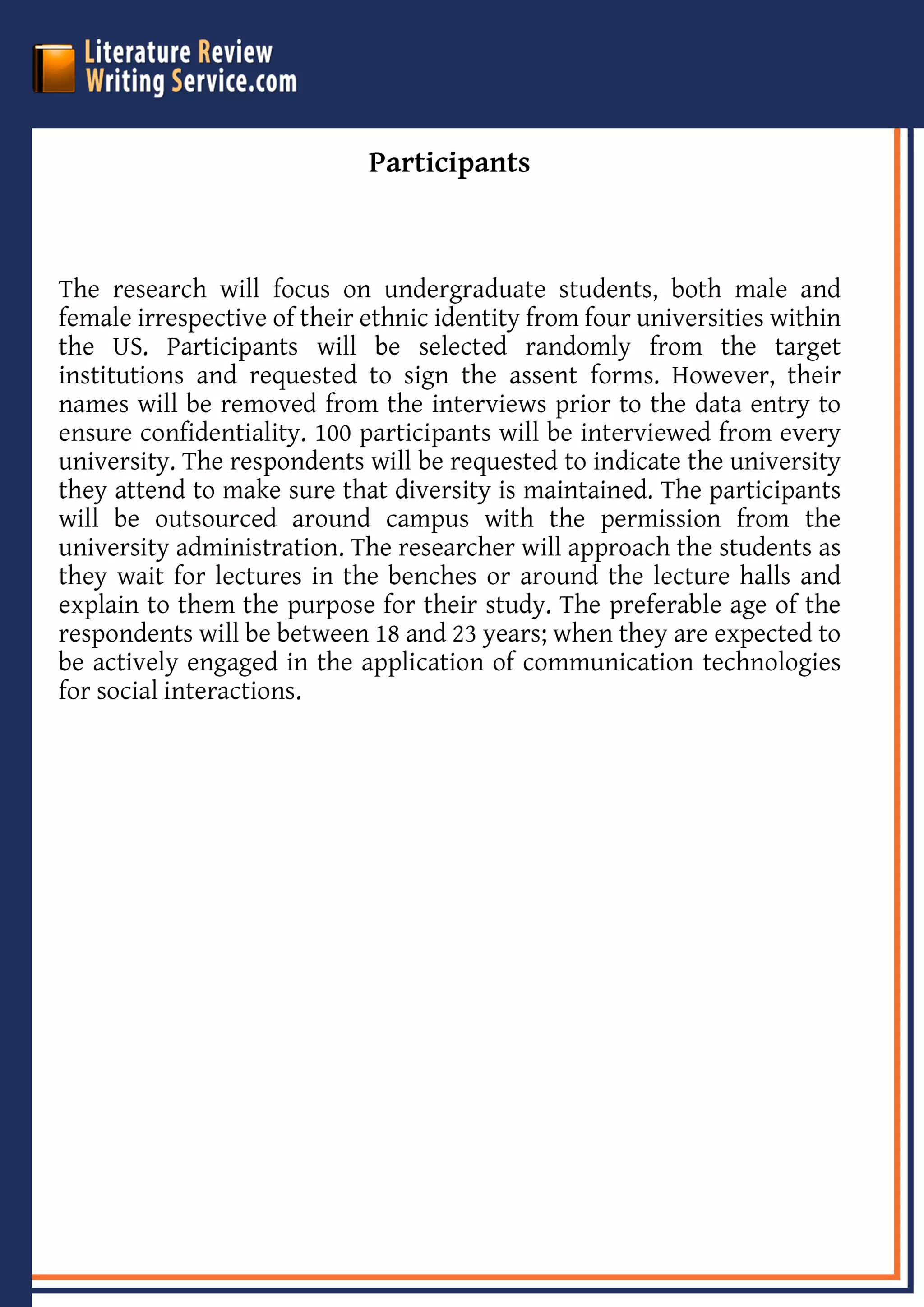 Research Literature Review Sample | PDF
