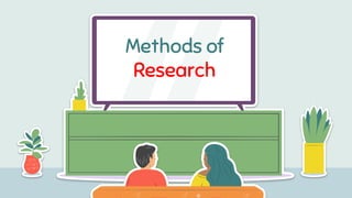 Methods of
Research
 