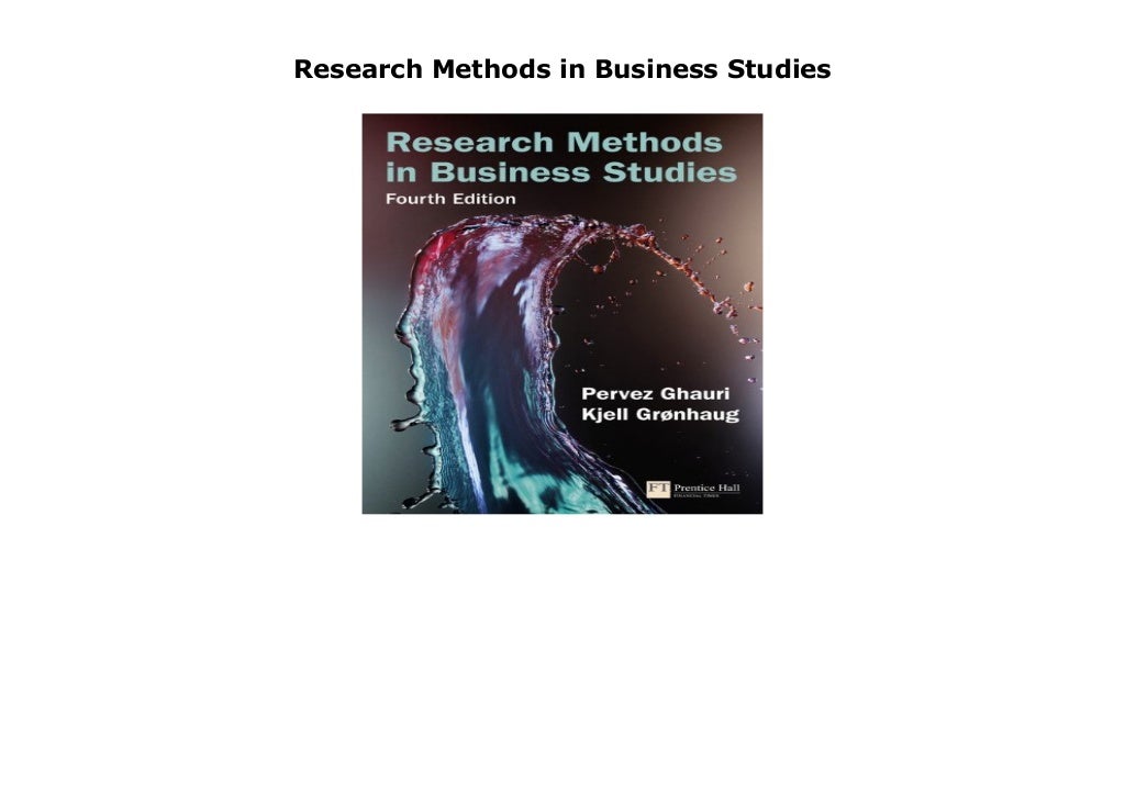 research methods in business studies a practical guide pdf