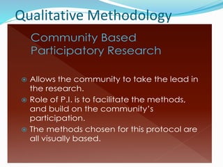 Community Based Research Method Visual Research methods-vs-research-methodology-workshop | PPTX