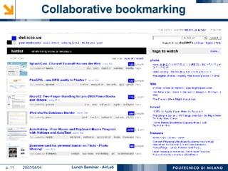 Collaborative bookmarking 