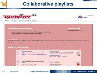 Collaborative playlists 