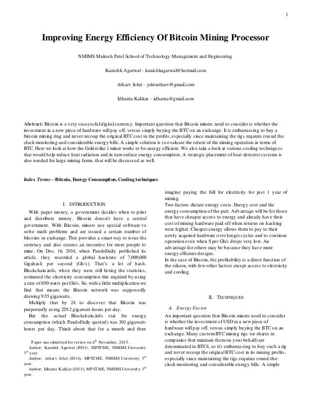 bitcoin research paper abstract