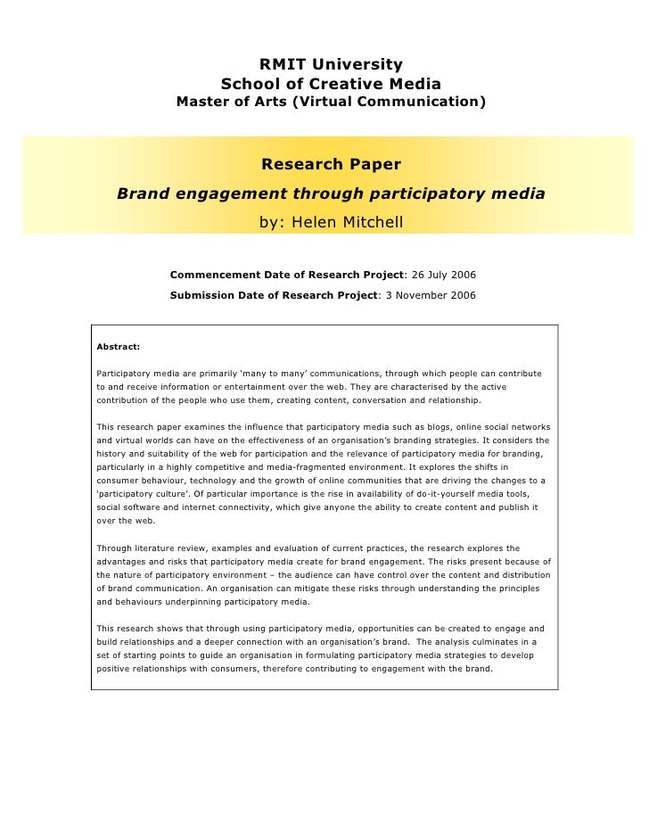 Research paper media