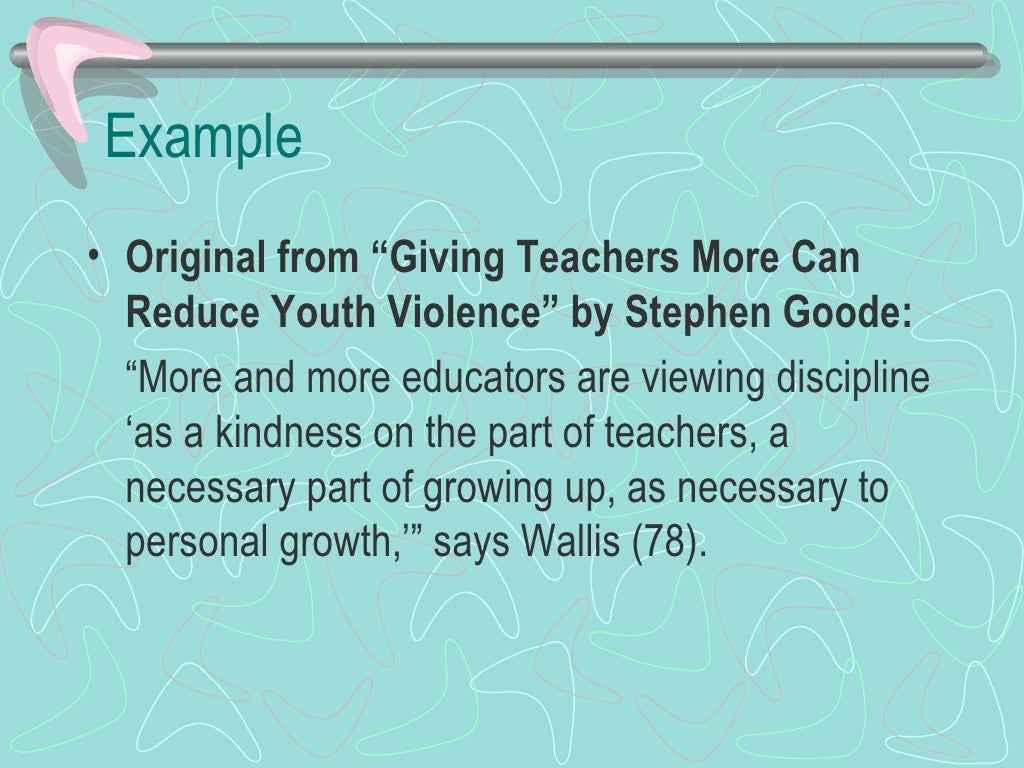 How to quote in a research paper mla picture