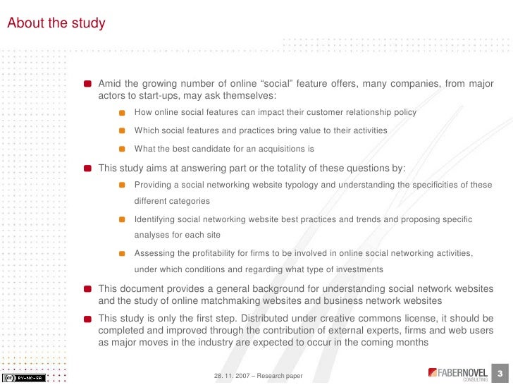 Social Networking Essay Examples and Topics - Free Research Papers on blogger.com social networking research paper