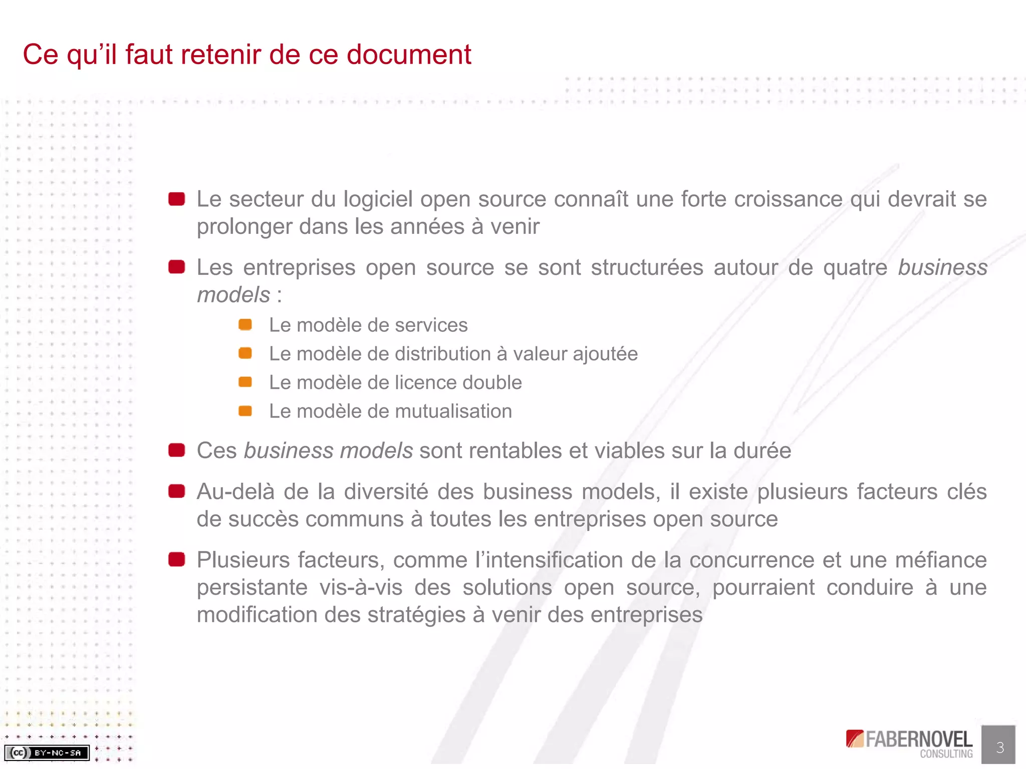 Research Paper-Les Business Models de l'Open Source, faberNovel Consulting