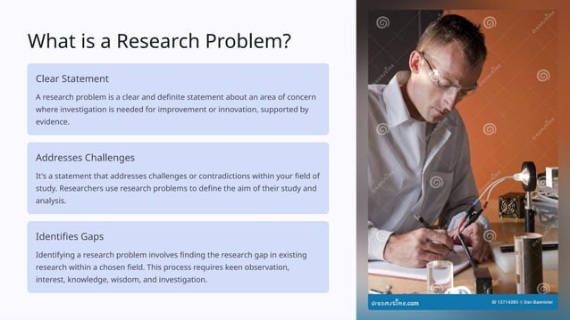 Research-Problem-Identification-process PPT | PPTX | Educational ...