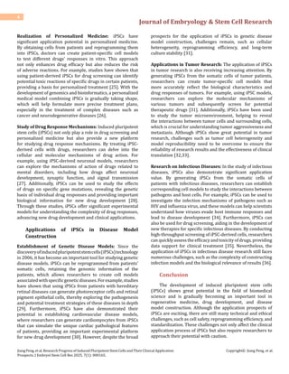 Research Progress of Induced Pluripotent Stem Cells and Their Clinical ...