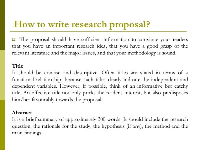 how to write a proposal letter for research paper