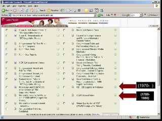 (1789-1980) (1970-  ) 