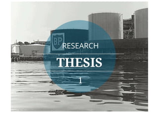 Research thesis- Beyond Petroleum 