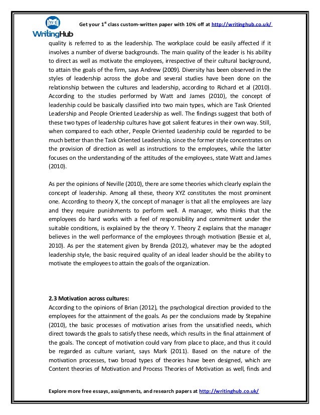 Diversity leadership essay