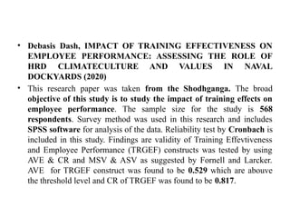 Impact of Training and Development on Employee Performance | PPTX