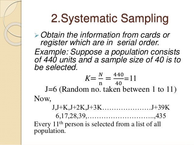 Sampling, Census