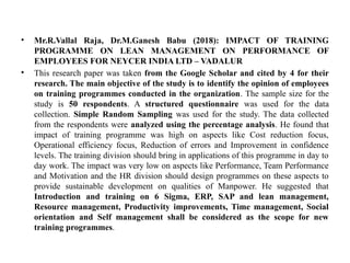 Impact of Training and Development on Employee Performance | PPTX