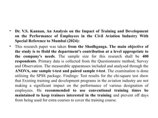 Impact of Training and Development on Employee Performance | PPTX