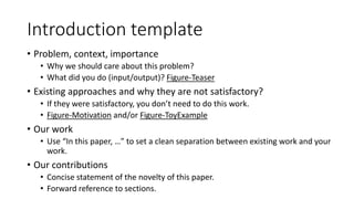 Paper Transparent Introduction How to write a clear paper | PDF