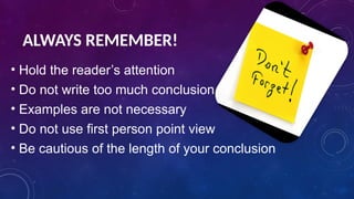 Research 1 reportHow to write a conclusion.pptx