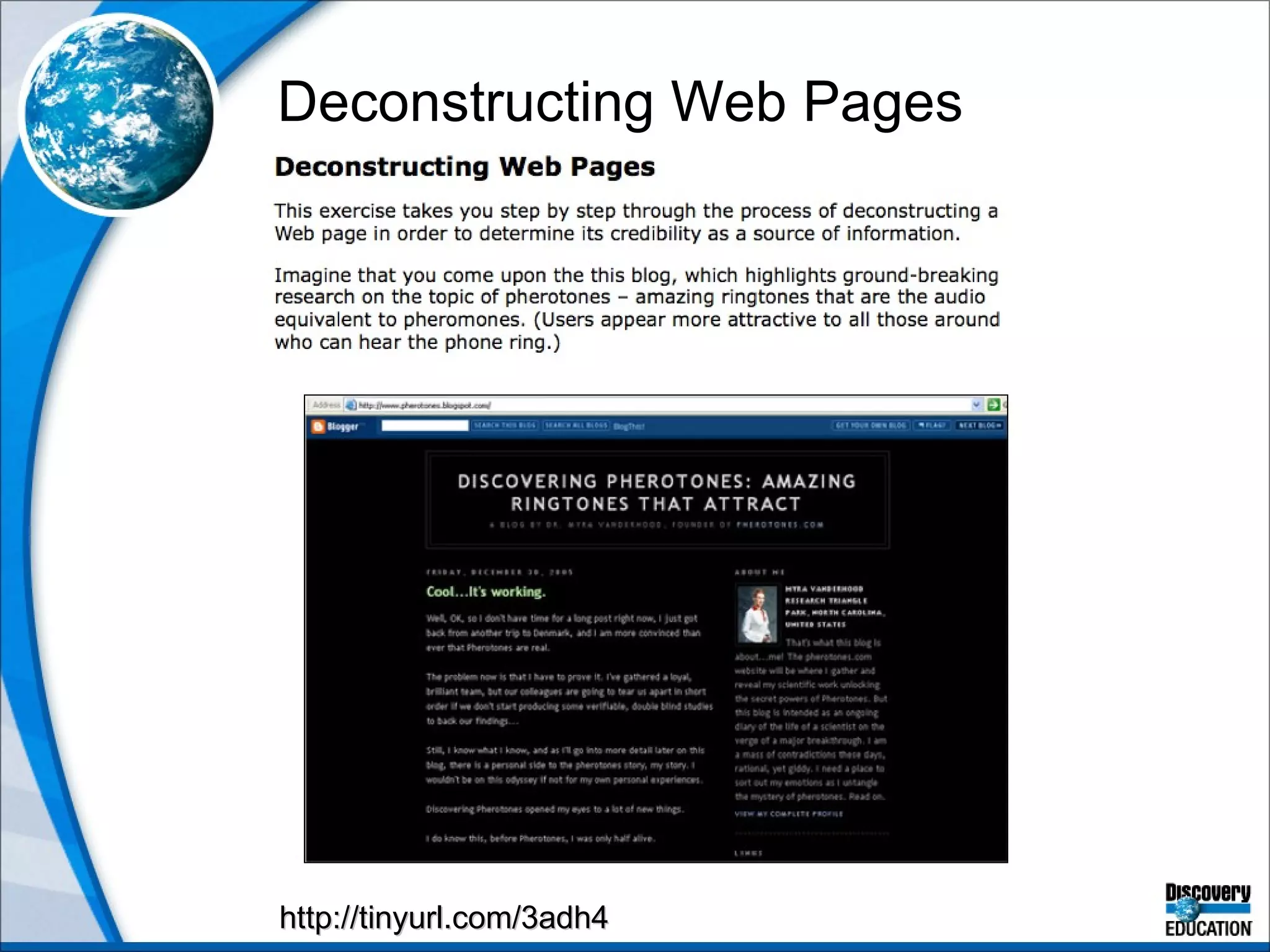 Deconstructing Web Pages http://tinyurl.com/3adh4 