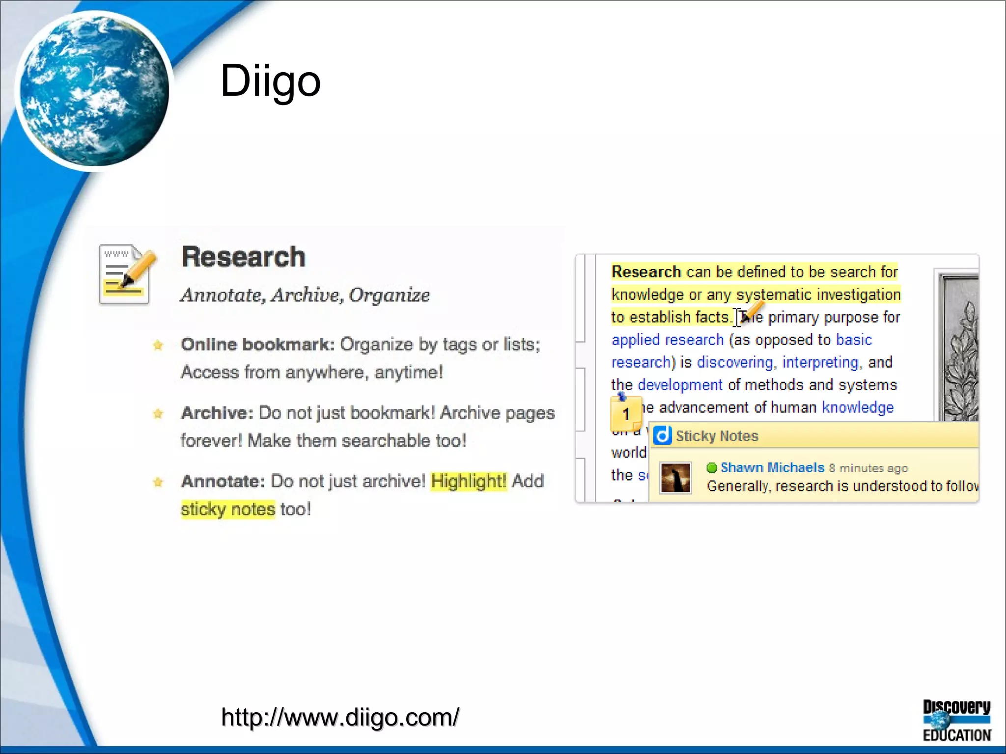 Diigo  http://www.diigo.com/ 