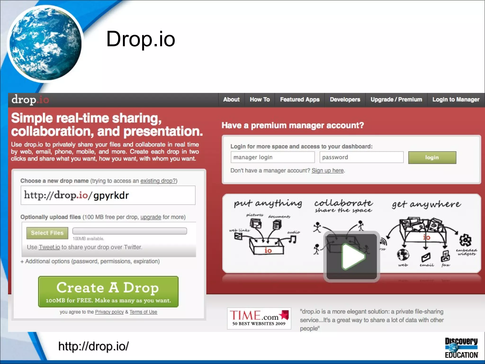 Drop.io http://drop.io/ 