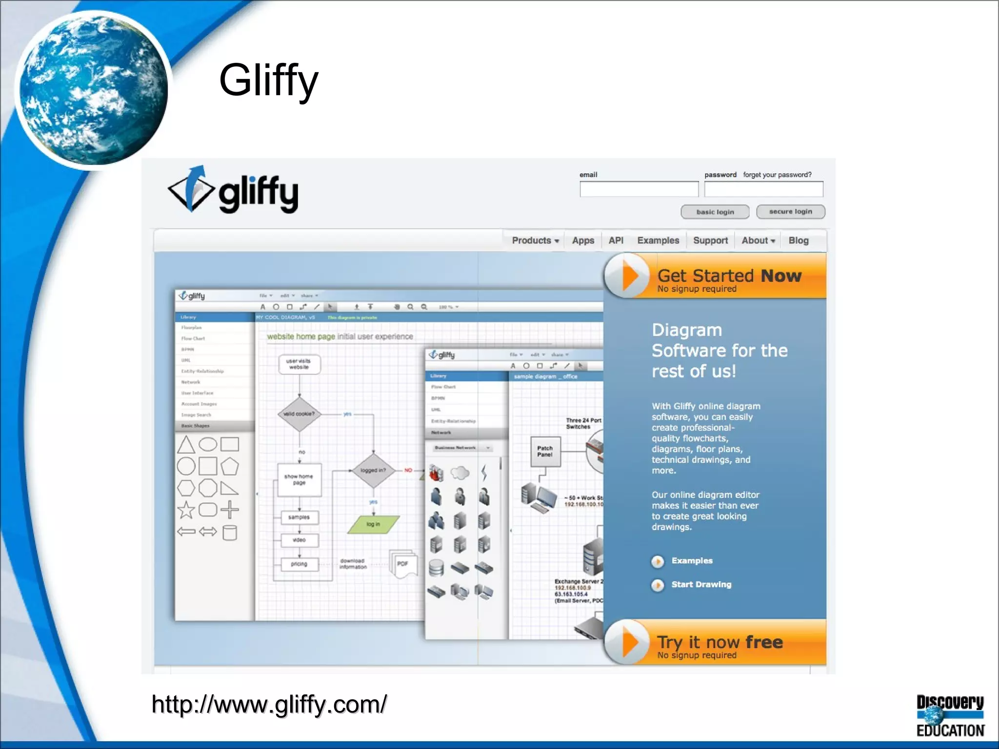 Gliffy http://www.gliffy.com/ 