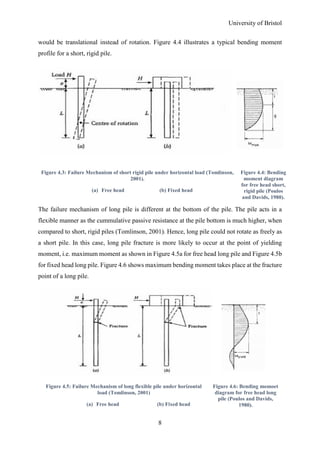 Behaviour and Analysis of Large Diameter Laterally Loaded Piles | PDF