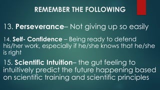 Importance of Scientific Attitudes and Basic Science Process Skills | PPTX