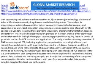 Research aarkstore enterprise dna sequencing and pcr mar