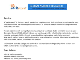 Research aarkstoreenterprise google vs. microsoft in social search