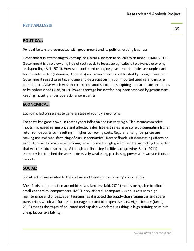 Thesis financial analysis