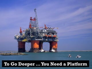 To Go Deeper …You Need a Platform
 