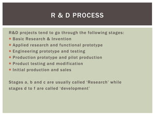Research and development | PPTX