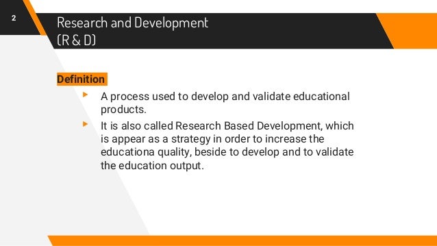 Research And Development R D