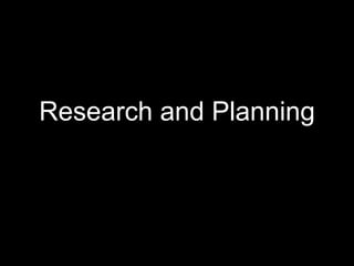 Research and Planning Kristina Tristram 