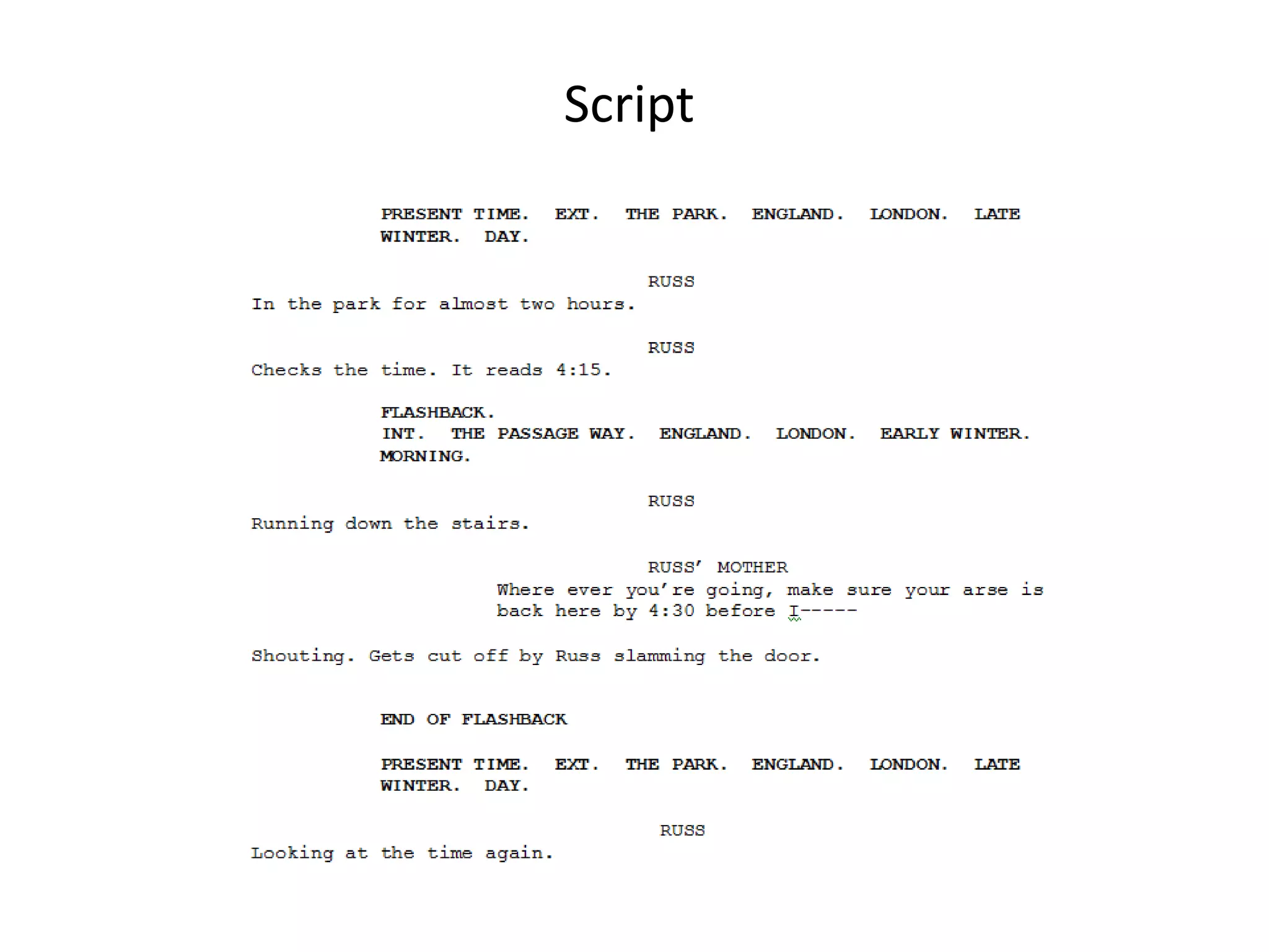 Script
 